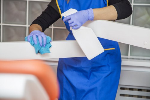 Protective PPE used during carpet cleaning work